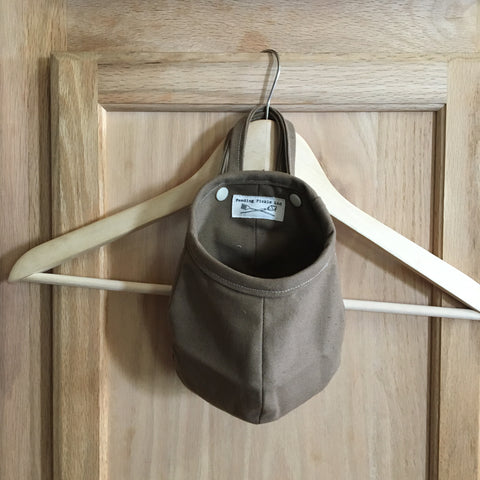 Small Brown Canvas Hanging Pod