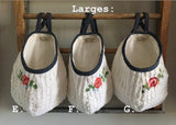 Hand-Embroidered Chenille Hanging Pods
