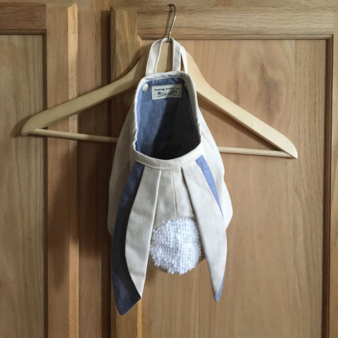 Large Bunny Hanging Pod Light Blue
