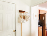 White and Natural Hanging Storage Pods